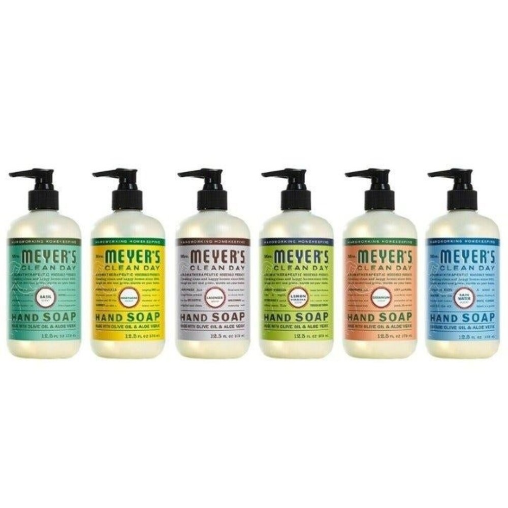Mrs. Meyers Clean Day Liquid‎ Hand Soap Variety Pack Lot of 6 Scents